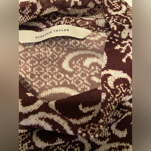 Rebecca Taylor Rochelle Fleur drape mock neck - size large - never worn - Picture 12 of 15